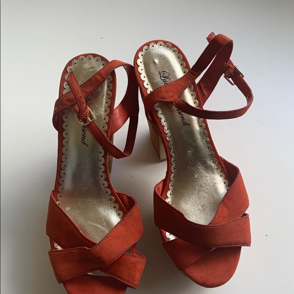 Rust/coral Sandal Lulu Townsend